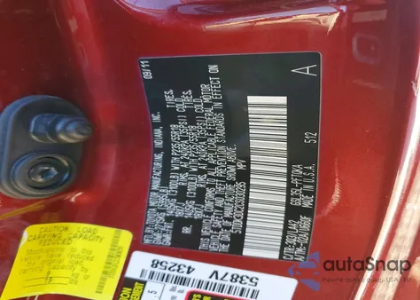 2012 Toyota Sienna Xle z USA, uszkodzony, nr VIN 5TDDK3DC2CS030295